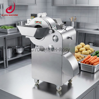JUYOU Hot Sale Commerciële Groente- en Fruitblokjes Snijmachine Elektrische Automatische Aardappel- en Uiensnijder voor Restaurantgebruik
