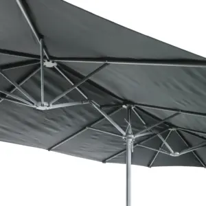 HONGGUAN Novo Design Duplo Lado Parasóis Quintal Gêmeo Guarda-chuva Roma com Opcional Parasol Tampa Parasol Mercado Guarda-chuva