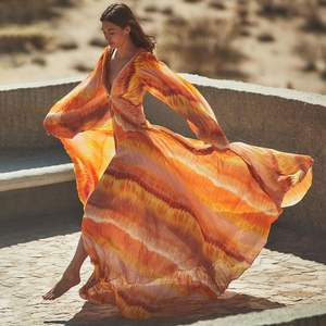 Maillot de bain une pièce à manches longues et jupe pour femme sexy maillot de bain à volants Biquini Monokini body maillot de bain plage - Product Image 1