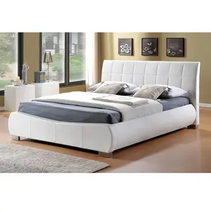 Cama de plataforma moderna 20uaa025, cama dupla, quarto, cama estofada