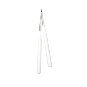 Ensemble de pinceaux à ongles personnalisés, manche en plastique blanc, poils en nylon, pour dessin de lignes fines, peinture au gel, manucure - Product Image 3