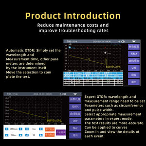 Mini OTDR GUANGYAN JW3302K con Pantalla Táctil, Rango de Longitud de Onda de 1310/1550/1625nm con VFL, OPM, LS y Mapa de Eventos para FTTX - Product Image 6