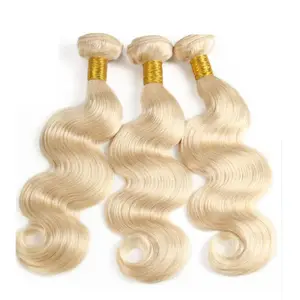 Light Blond 613# 100% Virgin Human Hair Extensions Grade 12a Wholesale Price,human hair extensions bundle india