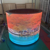 Affichage led cylindrique à prix compétitif Écran cylindrique LED Affichage vidéo pilier personnalisé Panneau LED cylindrique mural