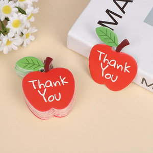 Étiquettes en papier en forme de pomme pour cadeaux, artisanat et usage intérieur - Product Image 2