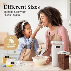 Clear square Plastic Vacuum Seal Food <b>Storage</b> <b>Containers</b> Organizer with Lids Home Kitchen for Products - Product Image 5