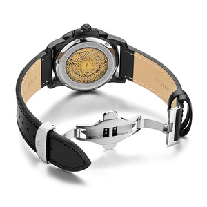 Montre mécanique décontractée en acier inoxydable de haute qualité personnalisée, Miyota, pour hommes d'affaires, avec cristal saphir, automatique, prix - Product Image 4