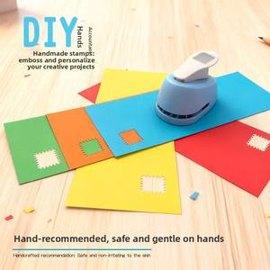 Herramienta de Estampado Creativo, Perforadora de un Solo Orificio de Plástico y Metal, Estampado de Bordes, Máquina de Estampado Manual para Diario DIY - Product Image 5