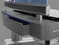 Console de salle de contrôle ergonomique en métal, bureau de surveillance de sécurité en acier laminé à froid, poste de travail ignifuge en MDF pour centre de commandement