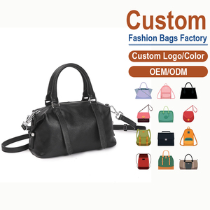 Bolso Bandolera Boston de Cuero Curtido Vegetalmente, Personalizado OEM/ODM, Estilo Vintage para Mujer - Product Image 1