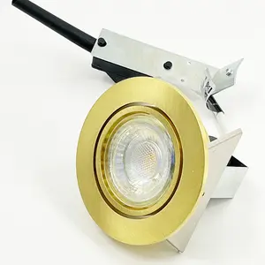 Quality Anti-glare Die-Casting Aluminum Dimming LED Recessed Ceiling Spotlights COB Mr16 Recessed Downlight Gold Room LED Light