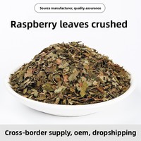 Thé de feuilles de framboisier rouge biologique premium, feuilles coupées, avec soin aux herbes et saveur naturelle pour le bien-être quotidien des femmes