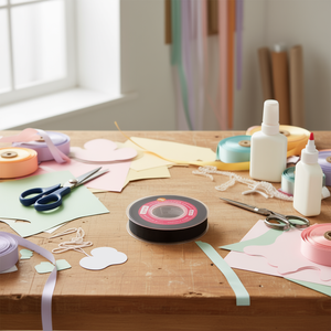 Nastro Nero da 1,5 cm, 15 Metri per Lavori Artigianali - Product Image 2