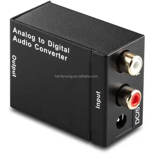 模数音频转换器ADC RCA模数光学Toslink同轴音频转换器适配器