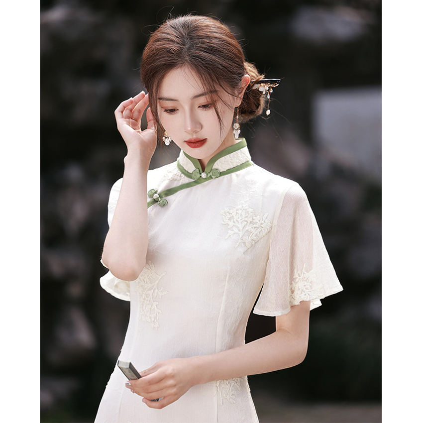 Traditional Chinese Dress White Elegant Hanfu Clothing