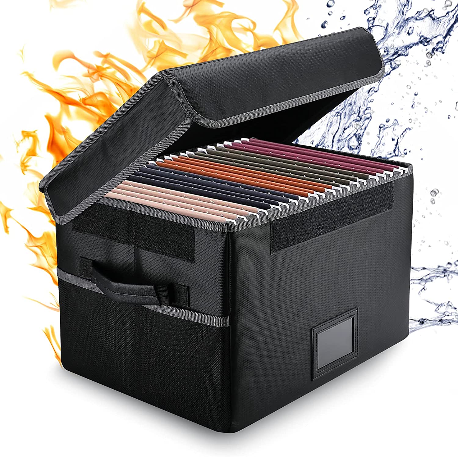 MoKo Fireproof Document Bag Fire & Water Resistant File Folder With A4 Size 12 P