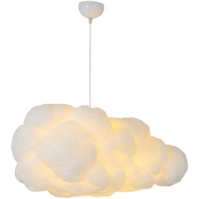Multicolor light white cloud chandelier pendant lamp cloud shape of cloth art creative kid pendant light fixtures