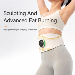 Hot Selling <b>USB</b> Rechargeable Lithium Battery Electrical Massage Belt <b>Heating</b> Light Therapy Waist Slimming Muscle Belt - Product Image 2