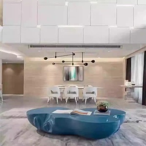 Table basse moderne haut de gamme en fibre de verre de forme spéciale, design créatif minimaliste, pour salon et usage domestique, fabriquée en Chine - Product Image 5