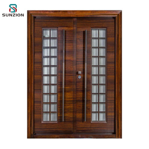 <span class=keywords><strong>Porte</strong></span> de sécurité SUNZION pour <span class=keywords><strong>entrée</strong></span> de maison, <span class=keywords><strong>porte</strong></span> double en acier métallique, anti-effraction, <span class=keywords><strong>porte</strong></span> extérieure pour villa, jardin, design moderne, garantie 2 ans - Product Image 4