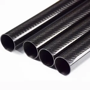 3k 16mm 25mm tubo in fibra di carbonio 90mm tubo in fibra di carbonio 60mm 80mm 100mm 120mm 200mm 1000mm 3k saia tubi in fibra di carbonio