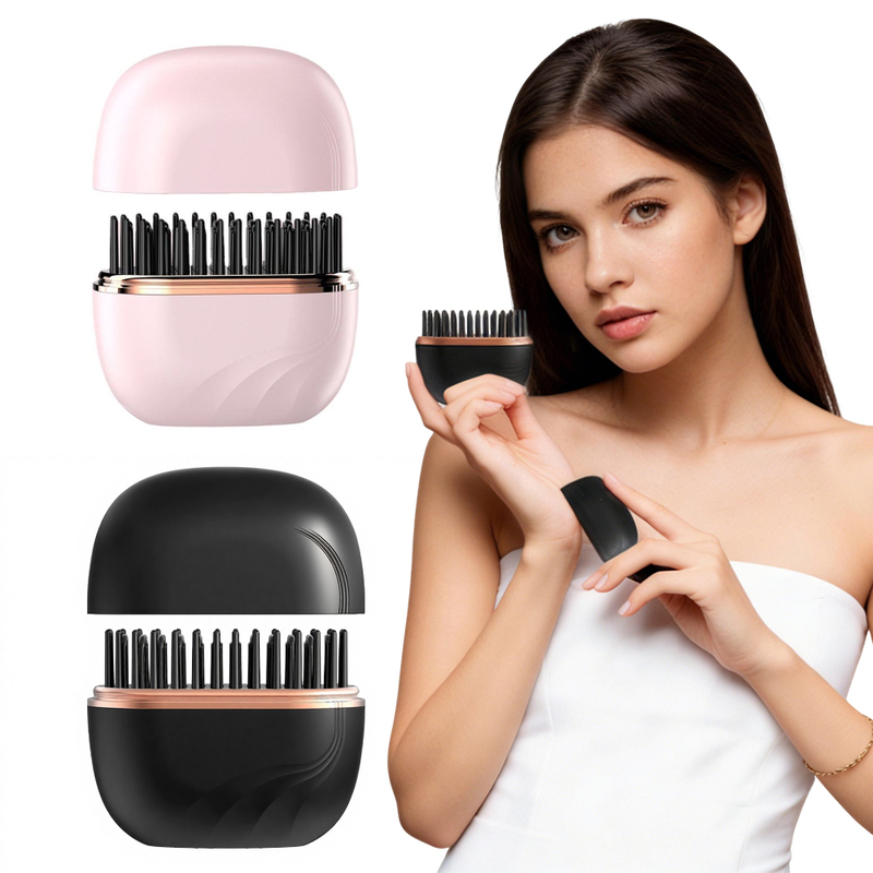 Cordless Hair Straightener Brush Rechargeable Portable