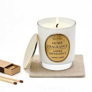 Groothandel Luxe Lege Glazen Cilindervormige Kaarsenpotten met Metalen Deksels in Aangepaste Kleuren, 8oz 10oz 14oz, Ecologisch, Valentijnsdag Massagekaars - Product Image 3