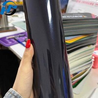 Stiker Vinyl Perekat Sendiri Warna Biru Safir Mengkilap, Film Bundar untuk Mobil, DIY, Bebas Gelembung Udara, untuk Bodi Mobil