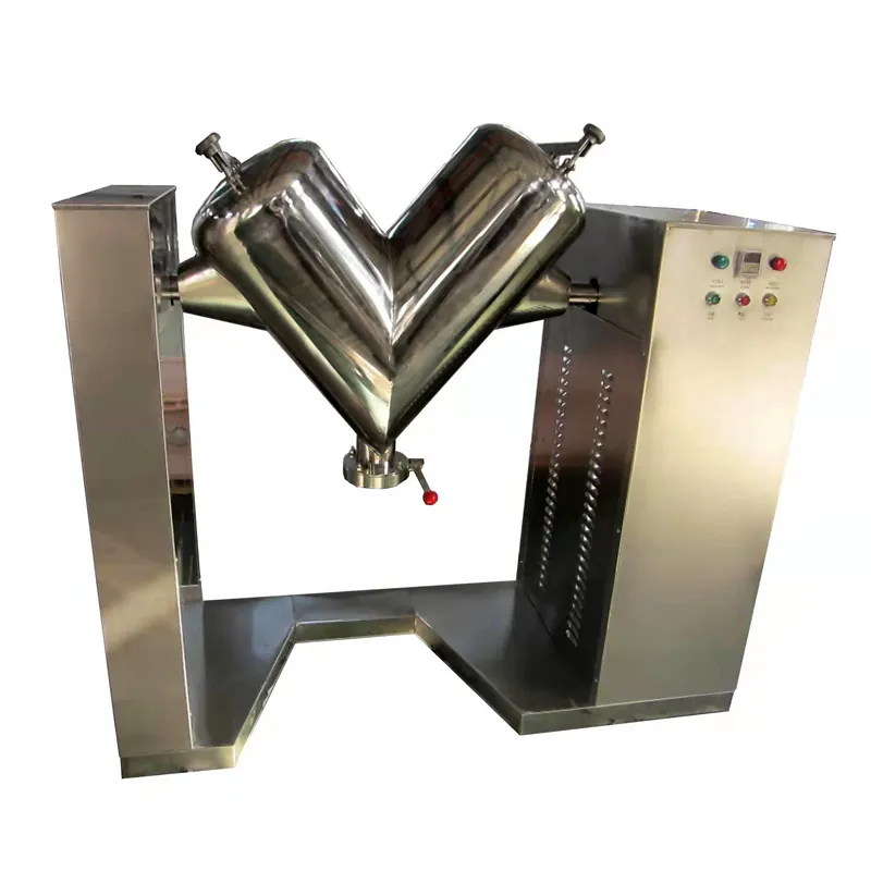 Máquina elétrica do misturador do copo seco do pó do açúcar profissional do laboratório V-tipo misturador