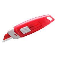 Couteau utilitaire à lame en céramique 4 couleurs avec aimant, adapté à l'ouverture de boîtes, à l'utilisation manuelle, résistant à la rouille, couteau sûr