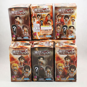 Venta caliente 6mini figura dollst personalizado OME PU juguetes de vinilo pvc <span class=keywords><strong>ataque</strong></span> en Titán MINI juguetes anime figura de acción - Product Image 6