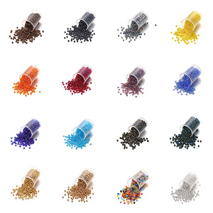 ลูกปัดแก้วเม็ดเล็กสี AB ขนาด 2 มม. หลากสี สำหรับทำเครื่องประดับ DIY - Product Image 2