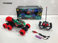 Jouet de voiture télécommandée tout-terrain 49MHZ 1:16 4CH 4WD en forme de crocodile et de requin avec lumière de pulvérisation et chargeur pour une utilisation par des experts