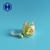 Bonbons aux fèves de chocolat Mini 100ml Pot carré en plastique Imprimé à l'écran Sans BPA Étanche Scellé Qualité alimentaire Biscuits Nourriture pour bébé