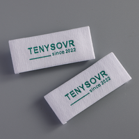 Offre Spéciale de machine d'impression de logo d'étiquettes de vêtement en satin tissées personnalisées en gros
