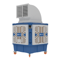 Enfriador de Aire Evaporativo Portátil con Motor y Bomba de CA, 25000 m³/h, Ochenta Ventilaciones, 260 L de Almacenamiento de Agua para Uso en Garajes y Talleres