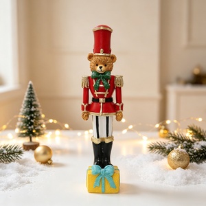 Nouvelles décorations de Noël créatives, <span class=keywords><strong>petit</strong></span> <span class=keywords><strong>soldat</strong></span> casse-noisette en résine, style campagnard américain, pour la maison et le bureau - Product Image 2
