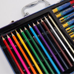 Kit d'art professionnel de 64 pièces, ensemble de <span class=keywords><strong>dessin</strong></span> et d'esquisse, 58 crayons de couleur, kit d'art <span class=keywords><strong>pour</strong></span> enfants, adolescents et adultes/cadeau - Product Image 3