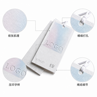 Étiquettes de vêtements élégantes et minimalistes personnalisées avec logo en relief pour boutique de mode, étiquettes de vêtements, étiquettes suspendues