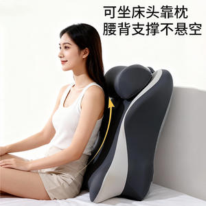 Almohada de espuma viscoelástica Erota para respaldo, gris, oblonga, soporte moderado, para dormitorio, salón de belleza, uso adulto - Product Image 3