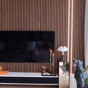 Akuslat <span class=keywords><strong>Prix</strong></span> Acoust Custom Modern Manufacturer Panneaux de plafond Akupanel Panneaux acoustiques à lattes <span class=keywords><strong>MDF</strong></span> PET pour hôtel - Product Image 2