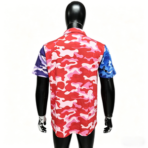 เสื้อโปโลแขนสั้นลายพรางผู้ชาย โพลีเอสเตอร์ ขายส่ง - Product Image 2