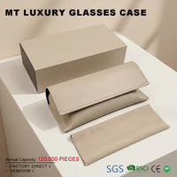 Estuche Rígido Rectangular de Alta Gama para Gafas de Sol con Logotipo Personalizado, Paño de Limpieza para Gafas y Bolsa para Gafas