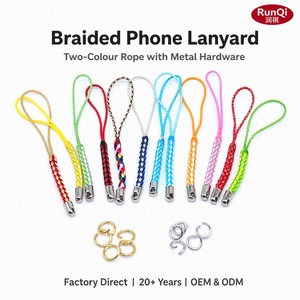 Accesorios al por mayor de rayón <span class=keywords><strong>para</strong></span> teléfonos móviles: cordón trenzado, accesorios de hardware, colgante DIY con dije de animal chapado de Navidad - Product Image 1