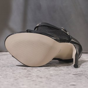 Sandalias de tacón de aguja con hebilla y punta abierta para mujer, botas y zapatos de vestir, ¡los más vendidos! - Product Image 6
