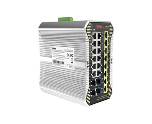 Vlan industrial Ethernet fibra interruptor 12*10/100/1000M portas RJ45 e 8*100/1000M SFP slot portas e 4*1/10G uplink SFP +