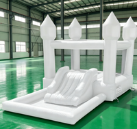Toboggan aquatique gonflable directement de l'usine, en bâche PVC durable, pour parcs d'attractions et fêtes en extérieur, OEM ODM disponibles
