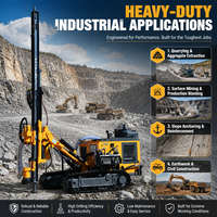 Direct usine KG420BH Foreuse DTH sur chenilles 90-130 mm pour forage de trous profonds de 25 m, équipement de forage minier pour dynamitage en carrière ouvert