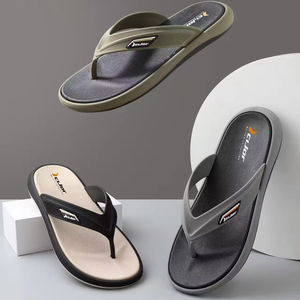 Sandales d'été de plage décontractées pour hommes, tongs durables antidérapantes à semelle souple, pantoufles respirantes et résistantes avec un design <span class=keywords><strong>large</strong></span> - Product Image 1