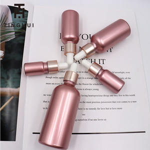 Bouteilles compte-gouttes en verre givré rose en gros, 5 ml, 10 ml, 15 ml, 30 ml, 50 ml, 100 ml, flacons vides pour huiles essentielles - Product Image 3